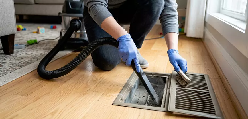 Ducted Heating Filter Cleaning in Northridge